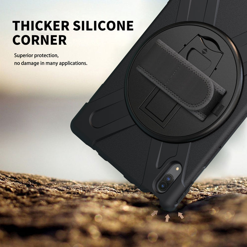 Cargue la imagen en el visor de la galería, Lenovo Tab P11 11" Inch Tablet (TB-J606 & J616) 360 Rotation Heavy Duty Kid Friendly Handle Case - Polar Tech Australia