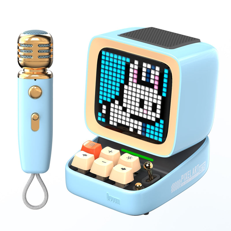 Cargue la imagen en el visor de la galería, Divoom Ditoo-Mic Mini Karaoke Machine Pixel Art Bluetooth Speaker Perfect Gift - Polar Tech Australia