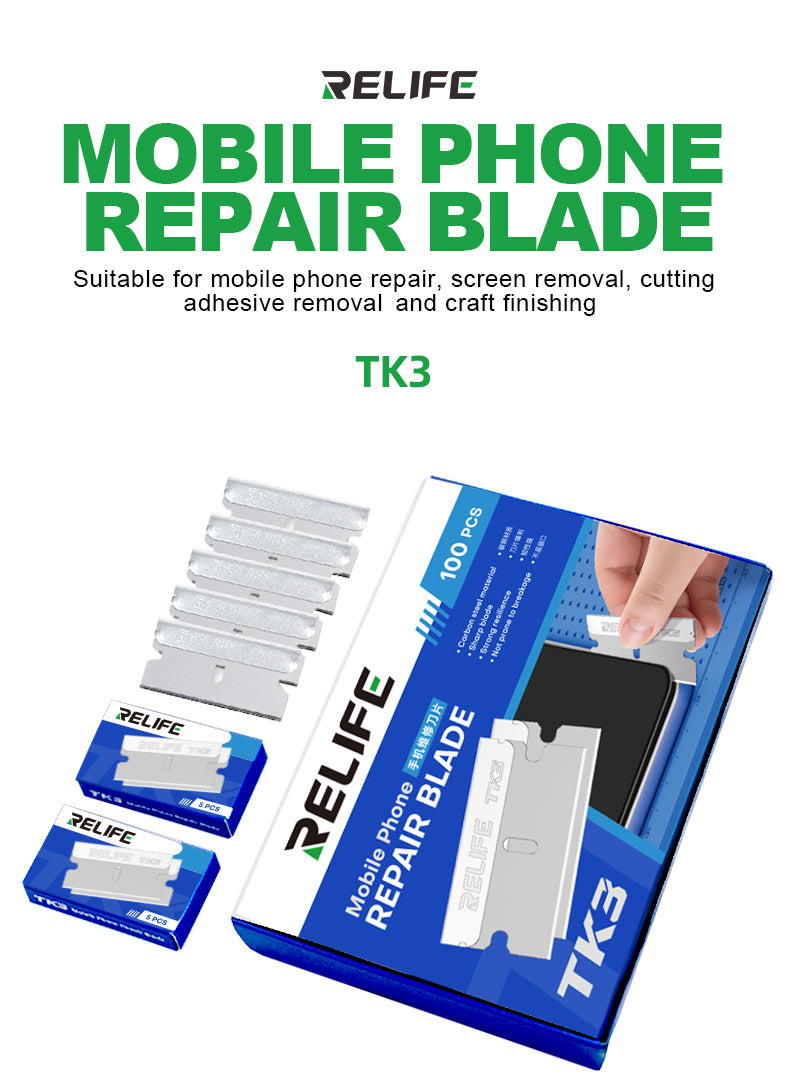 Load image into Gallery viewer, RELIFE TK3 Mobile Phone Repair Blade/100 pieces