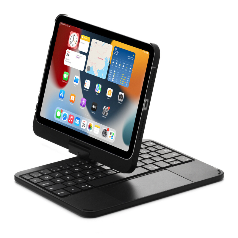 Load image into Gallery viewer, 360 Degree Rotating Wireless Touchpad Keyboard Cover Case for iPad Mini 6/7 8.3'' 6/7th Gen 2021/2024 - KIBO