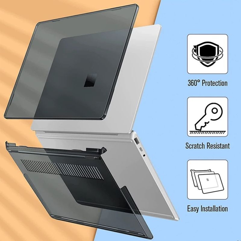 Chargez l'image dans la visionneuse de la galerie, Microsoft Surface Laptop GO 1/2/3 12.4" -  Transparent & Matte Shockproof Heavy Duty Tough Case Cover - i-Station Mobile Phone & Electronic Device Repair and Accessories