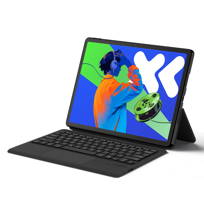 Load image into Gallery viewer, Lenovo Idea Tab Pro 12.7" 2025 (TB373FU/TB375FC) - Bluetooth Integrated Leather Touch Rotating Keyboard Case - Polar Tech Australia