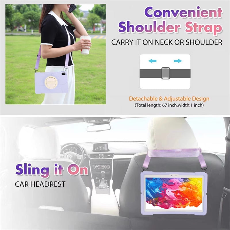 Load image into Gallery viewer, Lenovo Idea Tab Pro 12.7" 2025 (TB373FU/TB375FC) - Soft Silicone 360° Rotating Wristband Stand Shockproof Case - Polar Tech Australia