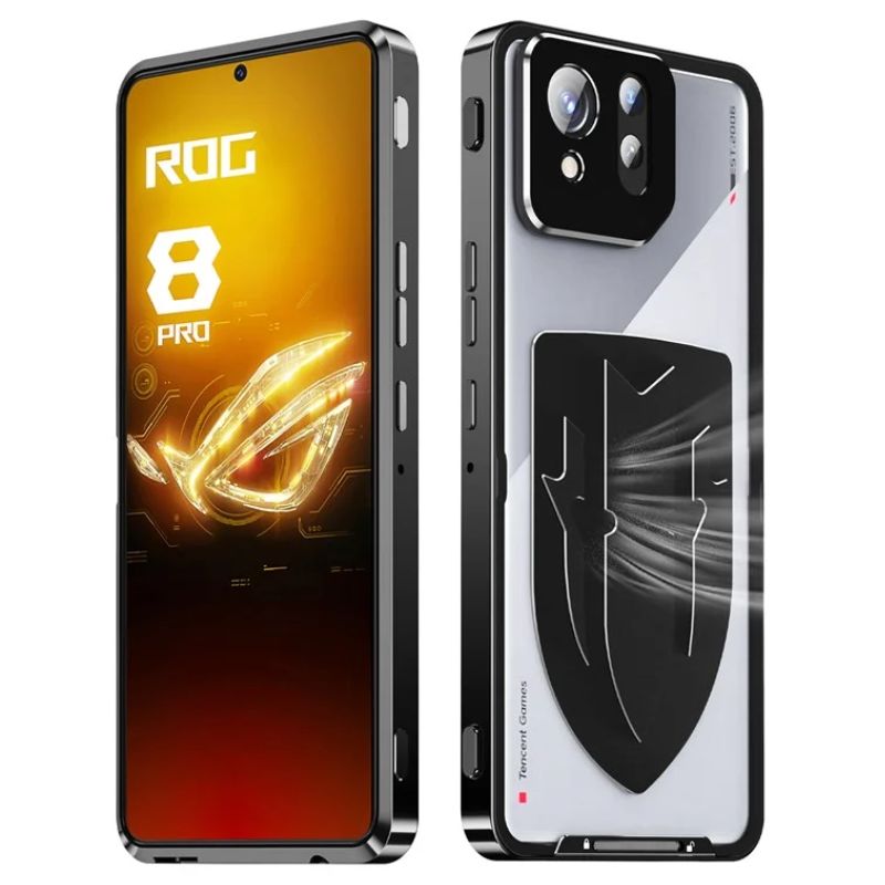 Cargue la imagen en el visor de la galería, ASUS Rog Phone 8 & 8 Pro - Transparent Cooling Phone Essentials Series Case With Metal Lens Cover - Polar Tech Australia