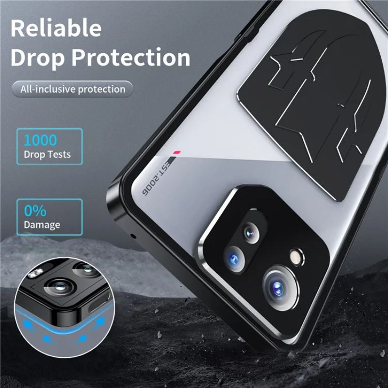 Cargue la imagen en el visor de la galería, ASUS Rog Phone 8 & 8 Pro - Transparent Cooling Phone Essentials Series Case With Metal Lens Cover - Polar Tech Australia