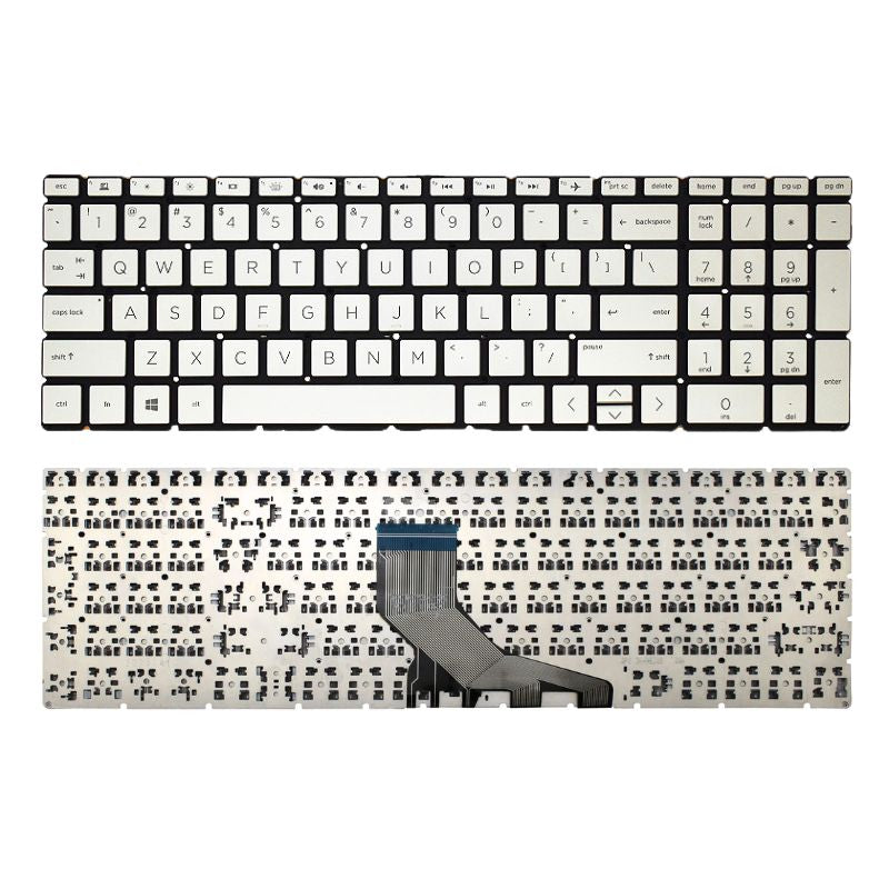 Cargue la imagen en el visor de la galería, HP 15-DR 15-DK TPN-W142 TPN-Q229 TPN-C134 TPN-Q210 17-BY 15S-DY 15S-DU 15S-GR Series - Laptop Keyboard With Back Light US Layout - Polar Tech Australia