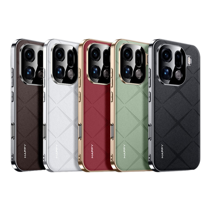 Load image into Gallery viewer, OPPO Find X9 Pro - Plain Leather PC Phone Case