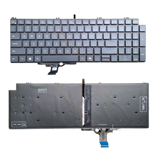 Dell Pro 16 Plus with AI and 5G Connectivity PB16250 PB16255 P135F Series - Laptop Keyboard With Backlit US Layout - Polar Tech Australia