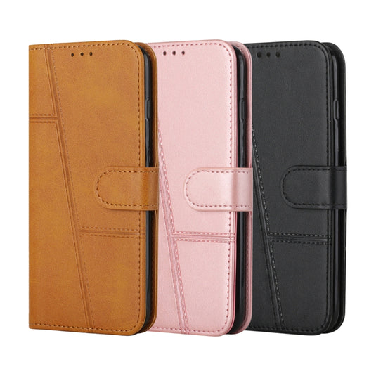 Google Pixel 6 Pro - Stitching Calf Texture Buckle Leather Phone Case - Polar Tech Australia