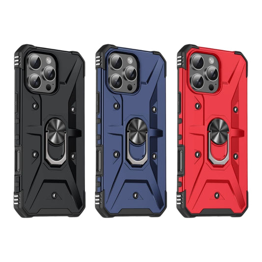 Apple iPhone 12 - Heavy Duty Armor Case With Ring Holder Stand - Polar Tech Australia