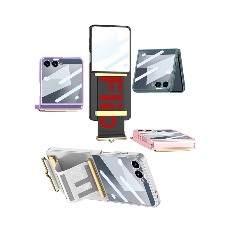 Chargez l'image dans la visionneuse de la galerie, Samsung Galaxy Z Flip7 5G - Integrated Ultra-thin Wristband Holder Phone Case - Polar Tech Australia