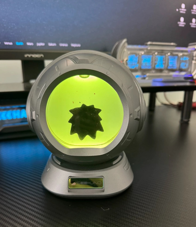 Load image into Gallery viewer, Magnetic Fluid Speaker, Dancing Ferrofluid Music Rhythm Lamp, 360° Surround Sound Touch Wireless Bluetooth Speaker Living Room Desktop