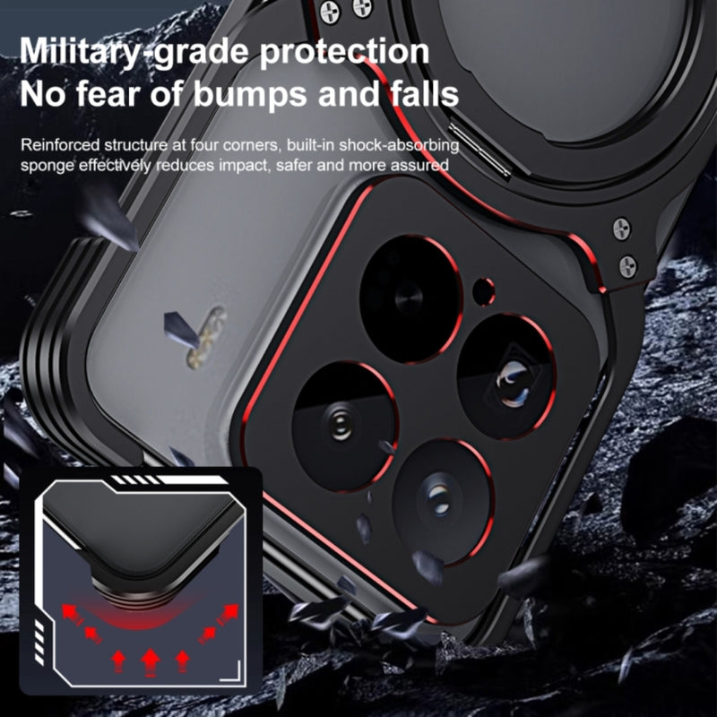 Load image into Gallery viewer, Xiaomi Mi 15 Pro - Mechanical Arm Borderless MagSafe Holder Metal Phone Case - Polar Tech Australia