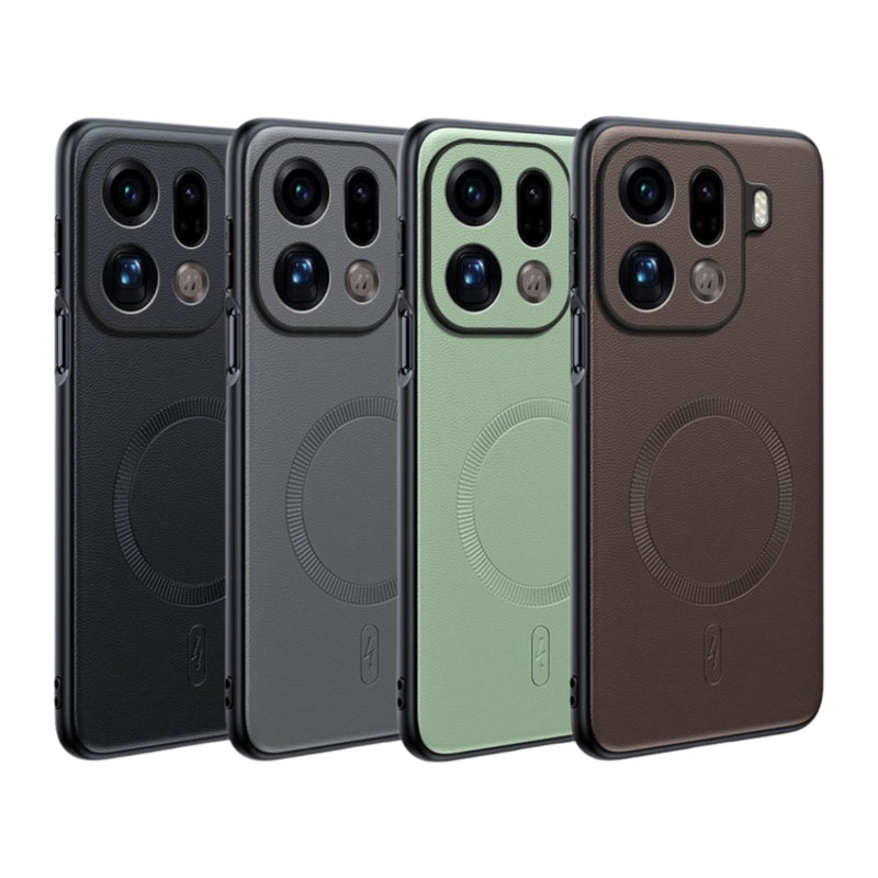 Chargez l'image dans la visionneuse de la galerie, OPPO Find X9 - Leather Magnetic Shockproof Case