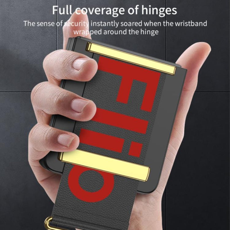 Chargez l'image dans la visionneuse de la galerie, Samsung Galaxy Z Flip7 5G - Integrated Ultra-thin Wristband Holder Phone Case - Polar Tech Australia