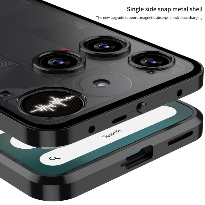 Cargue la imagen en el visor de la galería, Nothing Phone (3) - Snap Buckle Metal Frame Frosted Phone Case - Polar Tech Australia