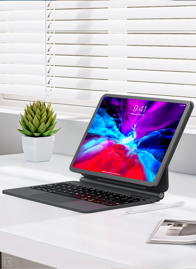Load image into Gallery viewer, Apple iPad Pro 3/4/5/6 12.9" & Air 6 13” - Magnetic Suspension Magic Keyboard Case - Polar Tech Australia