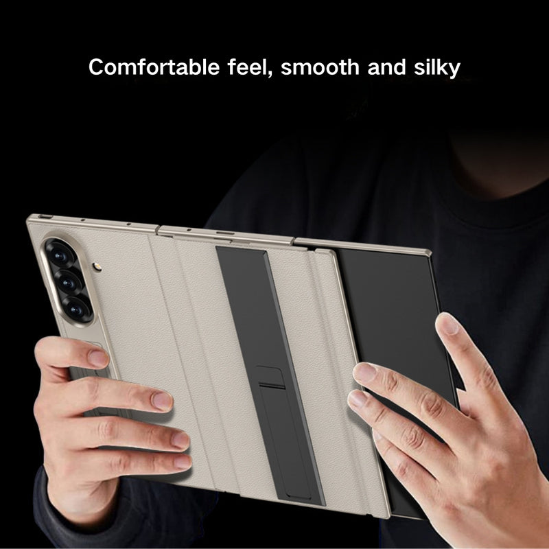 Chargez l'image dans la visionneuse de la galerie, Samsung Galaxy Z TriFold - Business Flip Leather Cover with Integrated Screen Protector and Stand