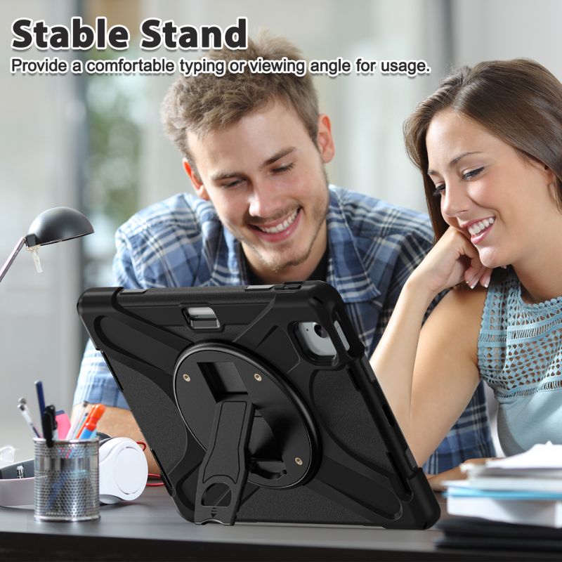 Cargue la imagen en el visor de la galería, Apple iPad Air 6/6th  11'' & Air 4/5 10.9'' & Pro 1/2/3/4 11'' - 360 Degree Rotate Shockproof Heavy Duty Tough Stand Case Cover With Pen Holder - Polar Tech Australia