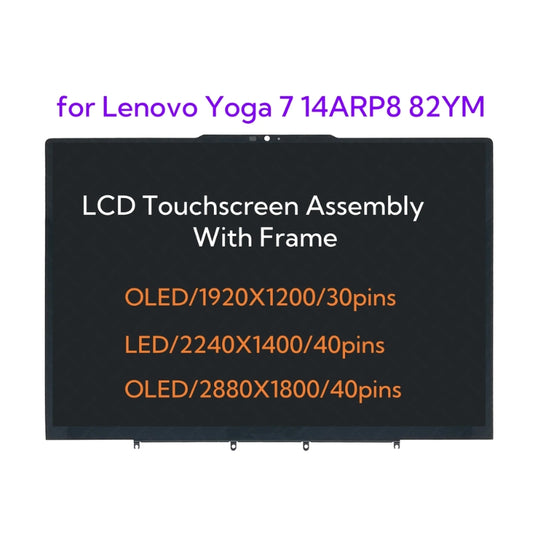 Lenovo Yoga 7 & 7i-14IAL7 & Yoga 7i-14IRL8 14 Inch Touch Digitizer Display LCD Screen Assembly - Polar Tech Australia