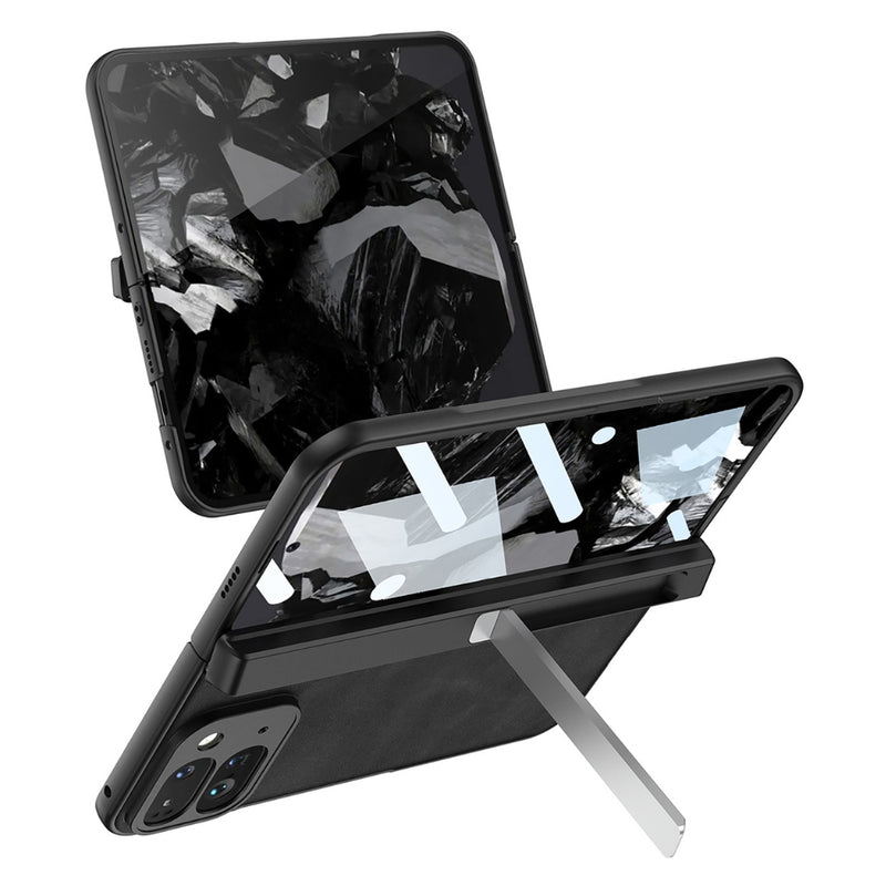 Load image into Gallery viewer, Google Pixel 9 Pro Fold - Integrated Frosted Fold Hinge Leather Phone Case - Polar Tech Australia