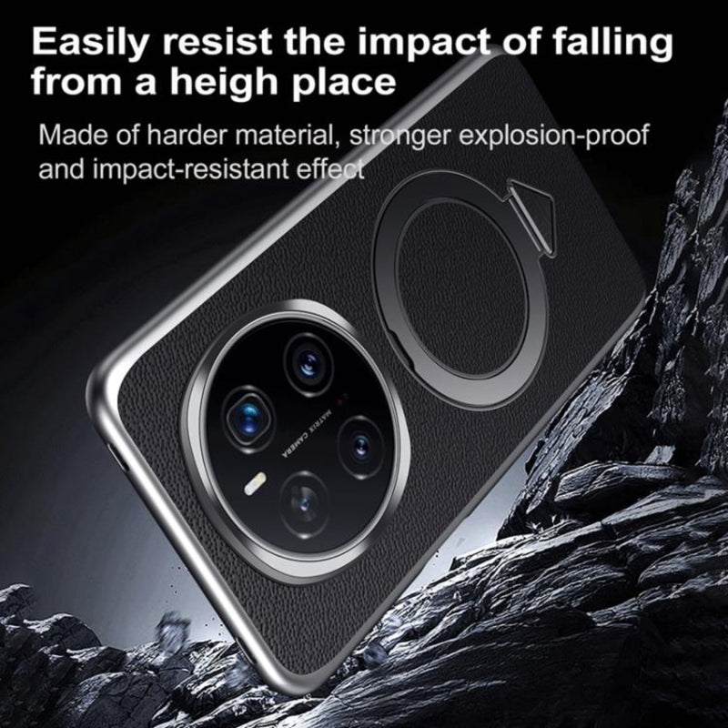 Load image into Gallery viewer, Honor Magic7 Pro (PTP-N49, PTP-AN10) - Top Grain Leather MagSafe Magnetic Holder Phone Case - Polar Tech Australia