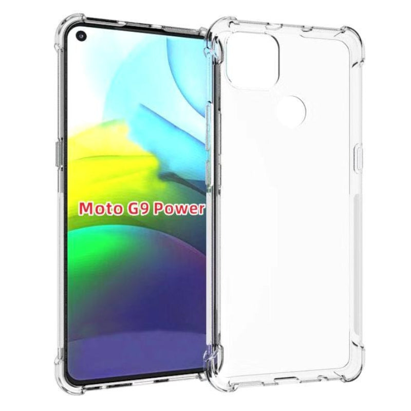 Cargue la imagen en el visor de la galería, Motorola Moto G9 Power - AirPillow Cushion Transparent Soft Clear TPU Four Corners Protective Case - Polar Tech Australia