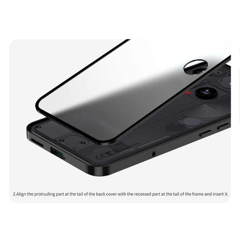 Cargue la imagen en el visor de la galería, Nothing Phone (3) - Snap Buckle Metal Frame Frosted Phone Case - Polar Tech Australia