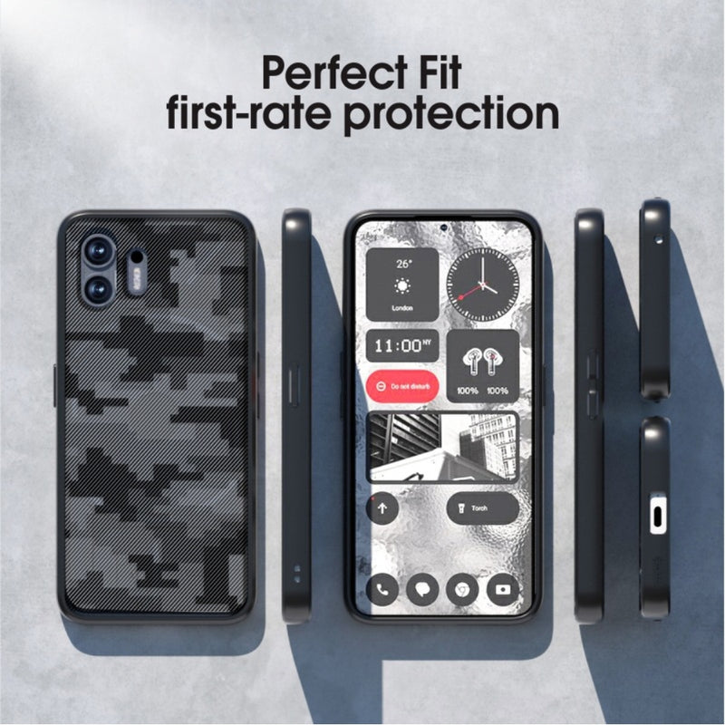 Chargez l'image dans la visionneuse de la galerie, Nothing Phone (2) - IBMRS Camouflage Shockproof Transparent Matte Phone Case - Polar Tech Australia