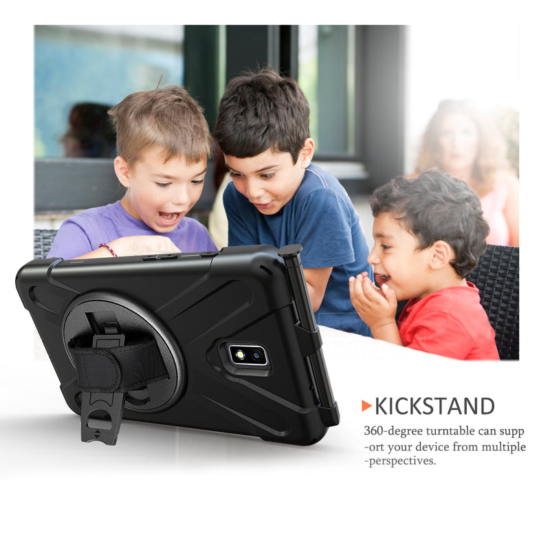 Load image into Gallery viewer, Samsung Galaxy Tab Active 2 8" 2017 (T390/T395) Heavy Duty 360 Degree Rotate Stand Hand Strap Case - Polar Tech Australia