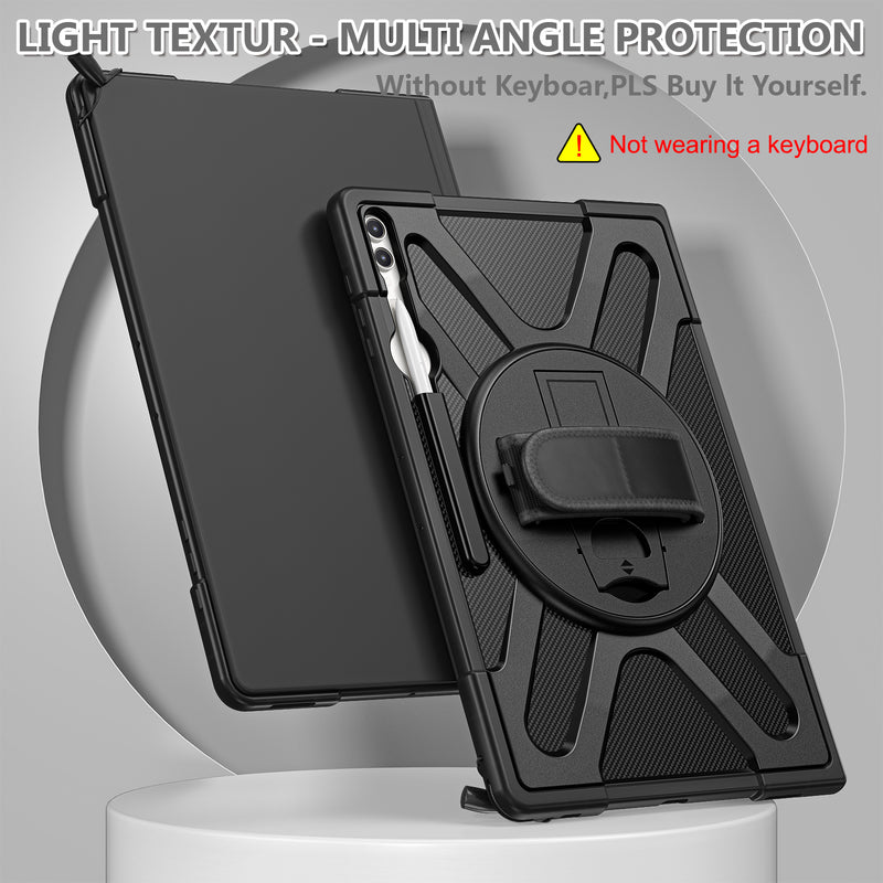 Cargue la imagen en el visor de la galería, Samsung Galaxy Tab S8 Ultra & S9 Ultra 14.6" - 360 Degree Rotate Shockproof Heavy Duty Tough Stand Case Cover With  Pen Holder - Polar Tech Australia