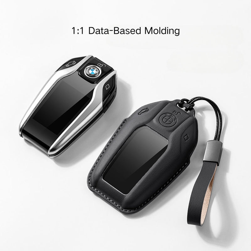 Load image into Gallery viewer, BMW Leather Car Key Fob Case Cover For 1, 2, 3, 5, 7 Series, X1, X3, X5, X6, X7, ix1, ix40, ix50, i8 - Polar Tech Australia
