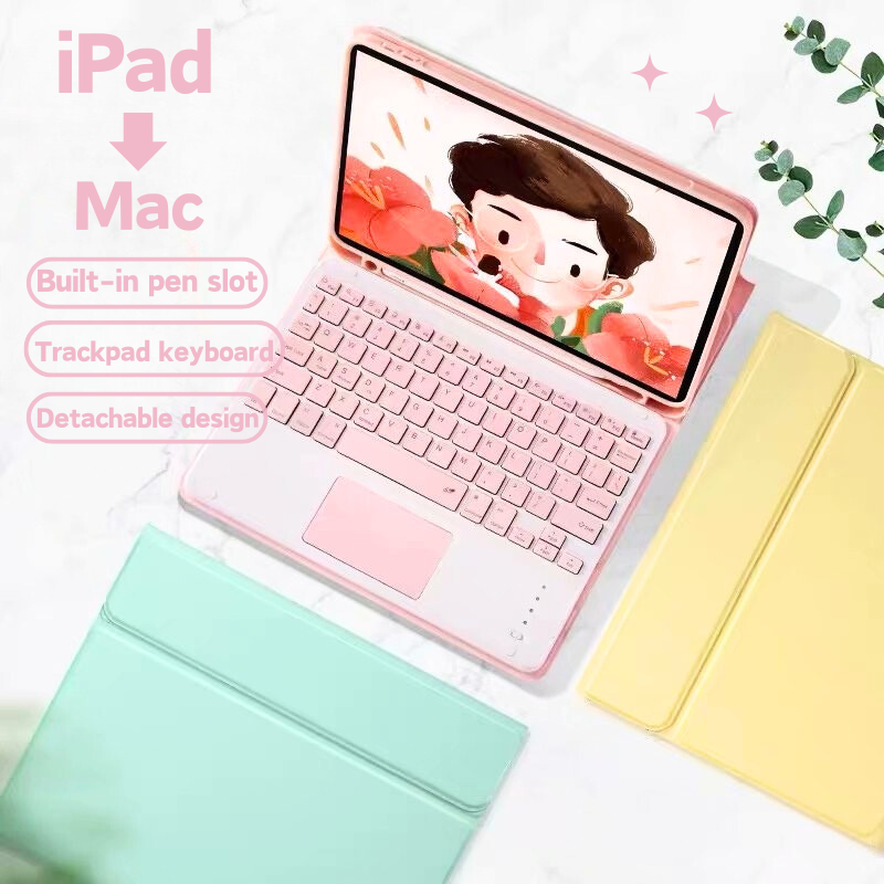 Cargue la imagen en el visor de la galería, Apple iPad 5/6 9.7'' 5/6th Gen (2017/2018) Smart Wireless Keyboard Flip Case With Backlit - i-Station Mobile Phone & Electronic Device Repair and Accessories