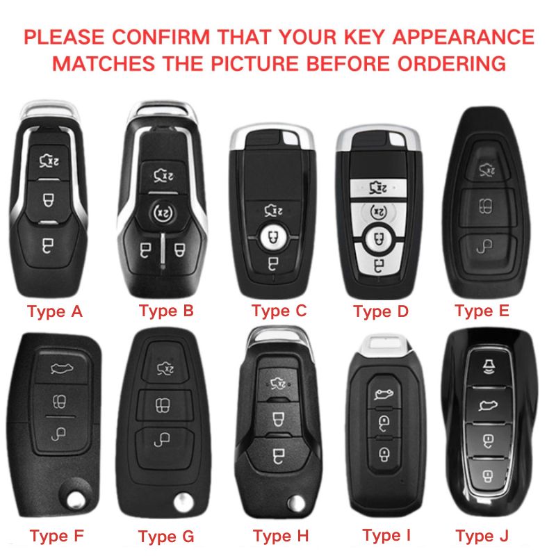 Load image into Gallery viewer, Ford Zinc Alloy Leather Folding Car Key Fob Case Cover For Ranger, Mustang, Everest, Escape, Puma, Transit, Focus, Fiesta, Ranger Raptor, Mondeo - Polar Tech Australia