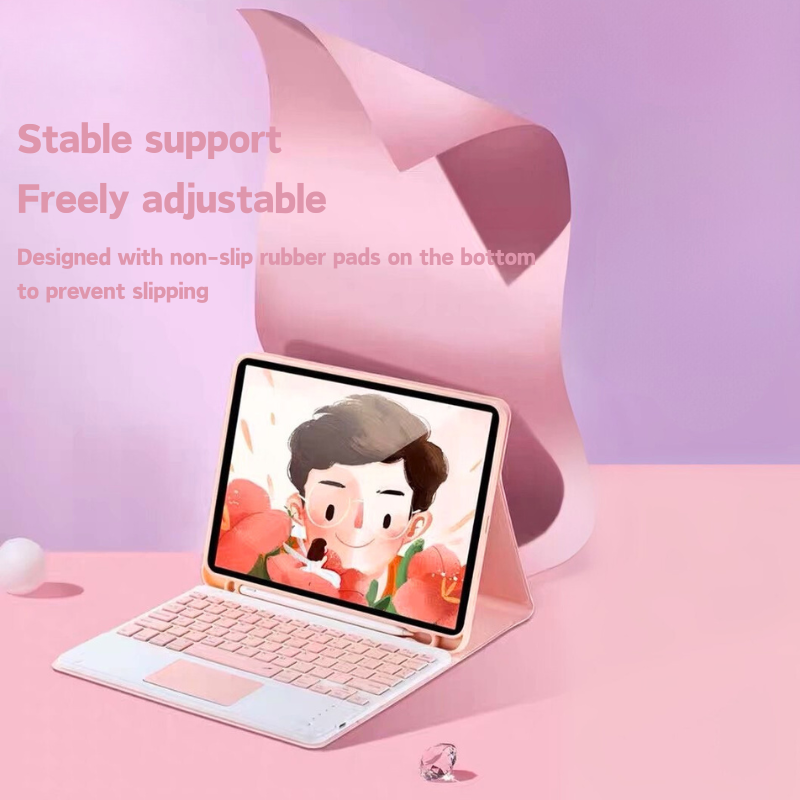 Load image into Gallery viewer, Apple iPad 5/6 9.7'' 5/6th Gen (2017/2018) Smart Wireless Keyboard Flip Case With Backlit - i-Station Mobile Phone & Electronic Device Repair and Accessories