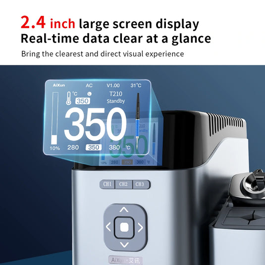 AiXun T410 Single-Channel Smart Soldering Station – Precision PCB Repair - Polar Tech Australia