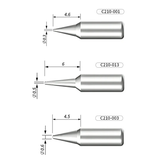 AiXun C210 Customized Soldering Iron Tips – High-Performance Replacement for Precision Soldering - Polar Tech Australia