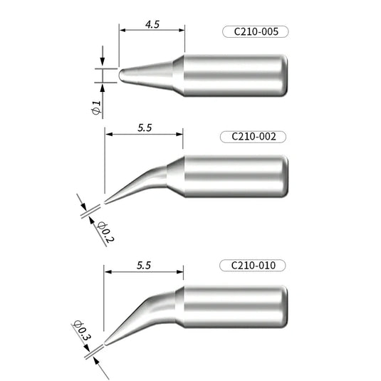 AiXun C210 Customized Soldering Iron Tips – High-Performance Replacement for Precision Soldering - Polar Tech Australia