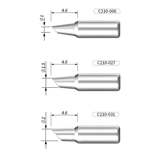 AiXun C210 Customized Soldering Iron Tips – High-Performance Replacement for Precision Soldering - Polar Tech Australia