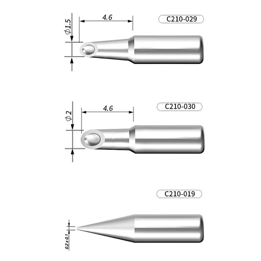 AiXun C210 Customized Soldering Iron Tips – High-Performance Replacement for Precision Soldering - Polar Tech Australia