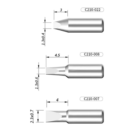 AiXun C210 Customized Soldering Iron Tips – High-Performance Replacement for Precision Soldering - Polar Tech Australia