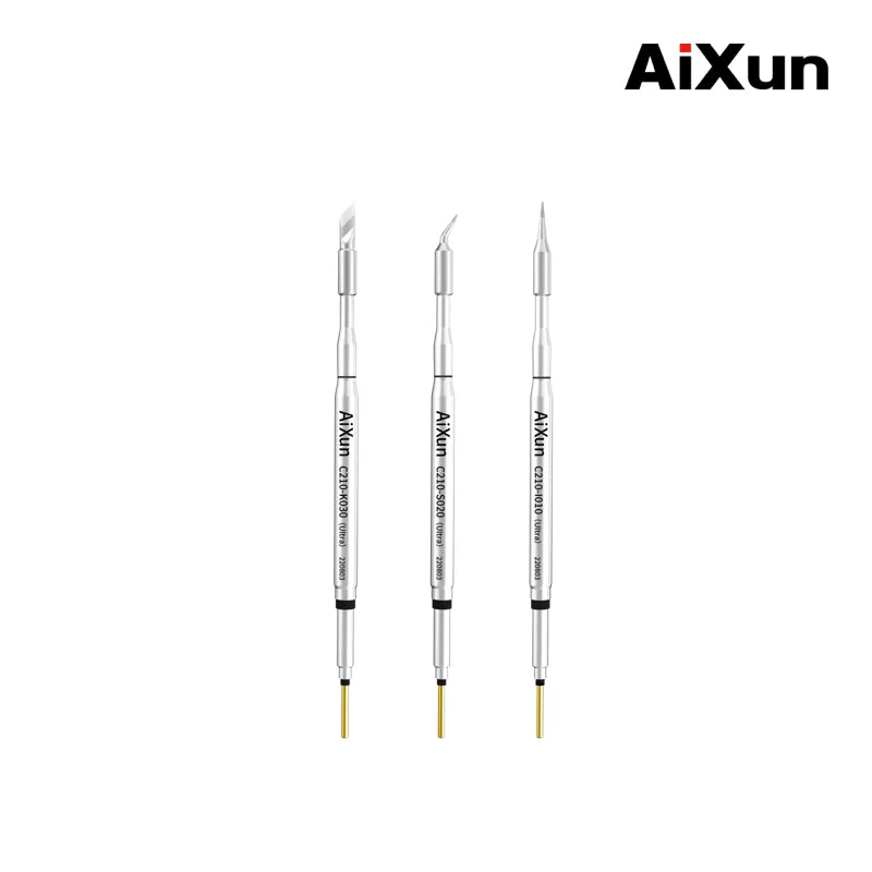 Chargez l'image dans la visionneuse de la galerie, AiXun C210 Replacement Soldering Iron Tips – High-Precision Micro Soldering for SMD Rework - Polar Tech Australia