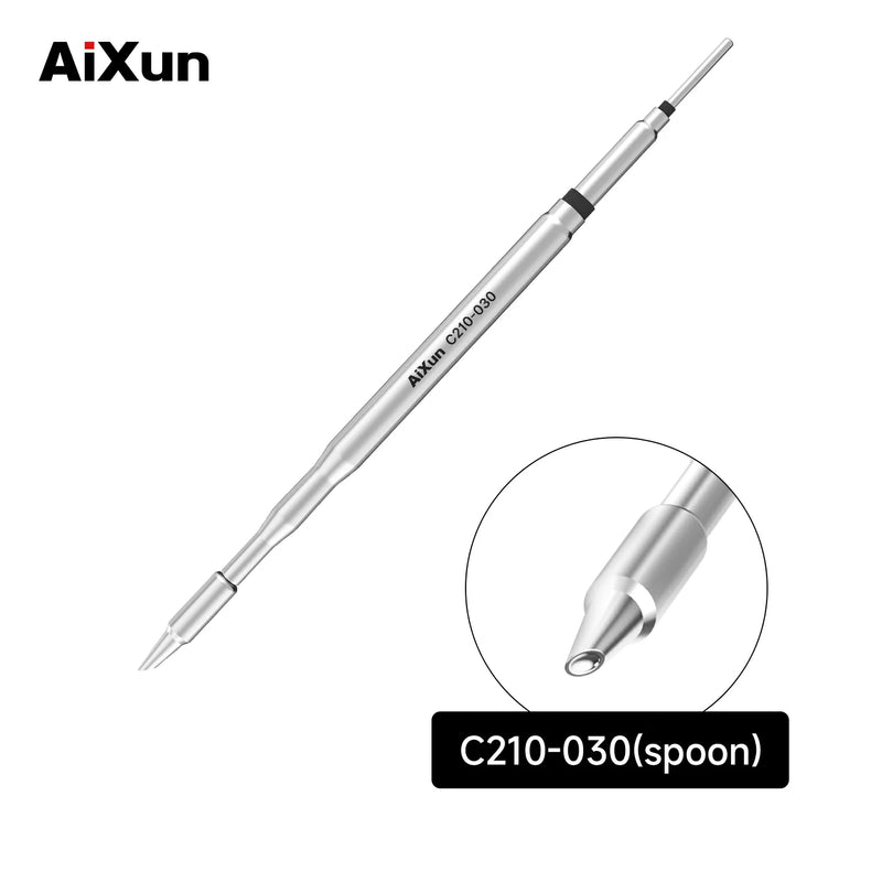 Chargez l'image dans la visionneuse de la galerie, AiXun C210 Replacement Soldering Iron Tips – High-Precision Micro Soldering for SMD Rework - Polar Tech Australia