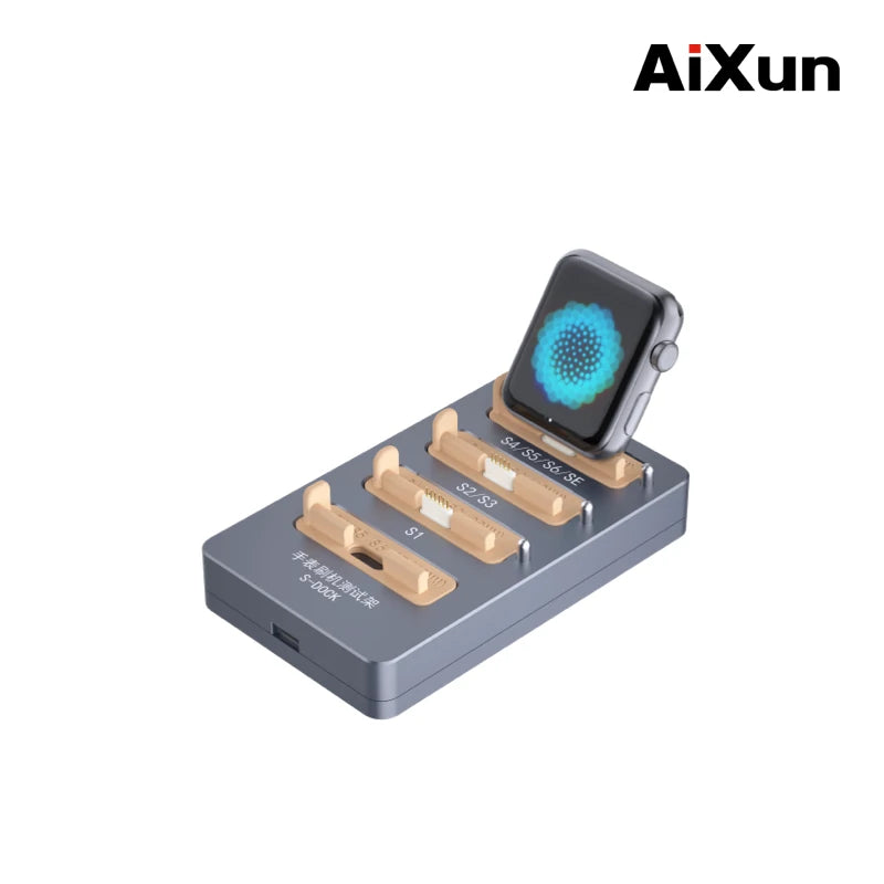Cargue la imagen en el visor de la galería, AiXun S-DOCK Apple Watch One-Key Restoring Test Stand – Essential Tool for iWatch Repair - Polar Tech Australia