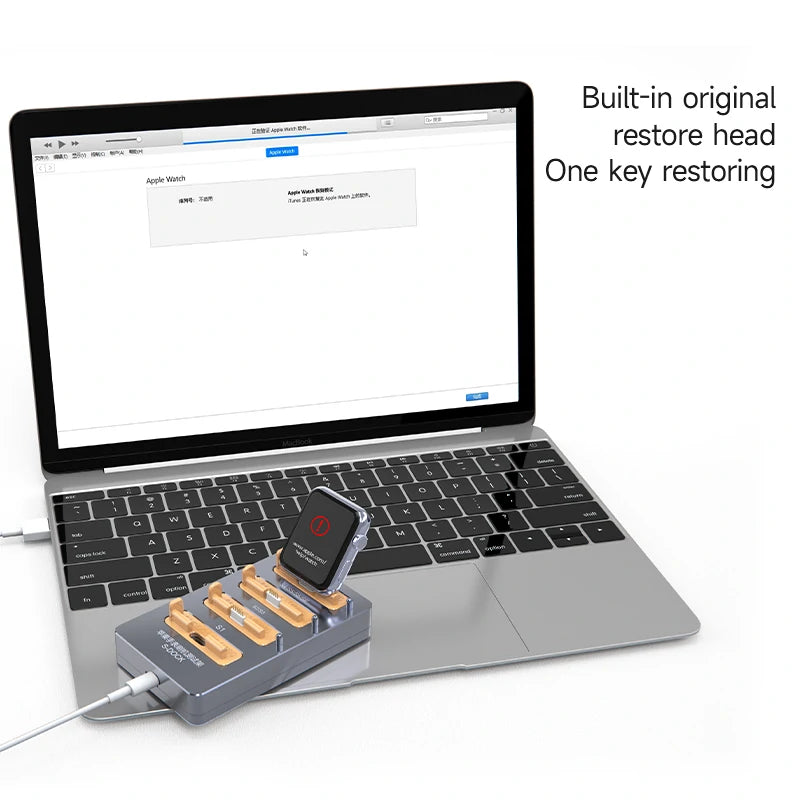 Cargue la imagen en el visor de la galería, AiXun S-DOCK Apple Watch One-Key Restoring Test Stand – Essential Tool for iWatch Repair - Polar Tech Australia