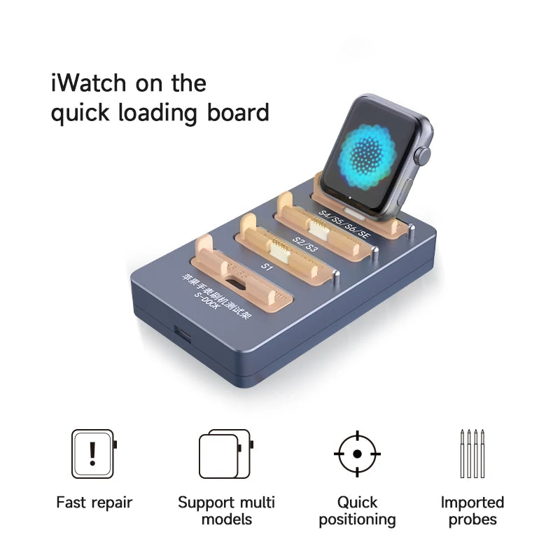 Cargue la imagen en el visor de la galería, AiXun S-DOCK Apple Watch One-Key Restoring Test Stand – Essential Tool for iWatch Repair - Polar Tech Australia