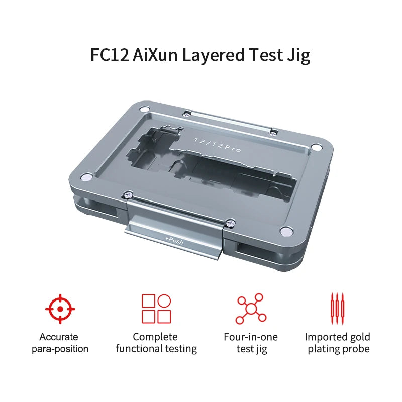 Load image into Gallery viewer, AiXun FC12 Mainboard Layered Test Jig – Precise Positioning for iPhone 12 Series - Polar Tech Australia