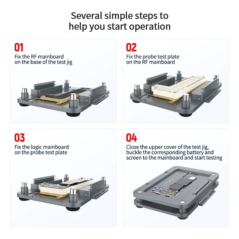 Load image into Gallery viewer, AiXun FC12 Mainboard Layered Test Jig – Precise Positioning for iPhone 12 Series - Polar Tech Australia