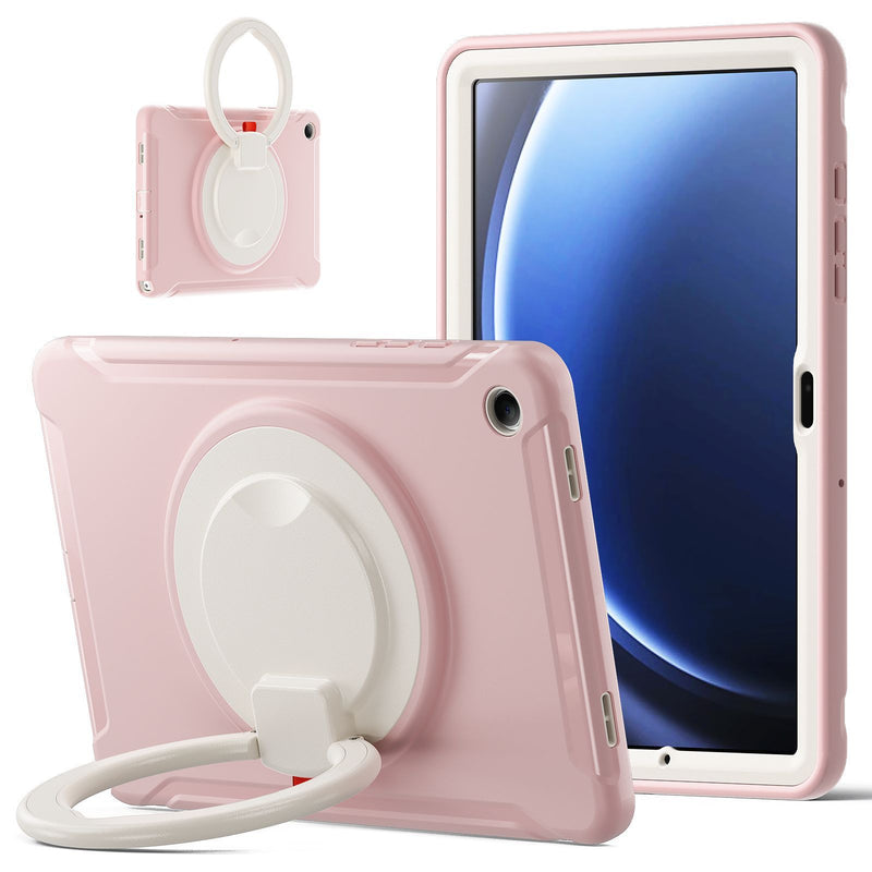 Cargue la imagen en el visor de la galería, Samsung Galaxy Tab A9 2023 8.7" (SM-X110 / X115) Heavy Duty Ring Holder Stand Silicone Kid Case - Polar Tech Australia