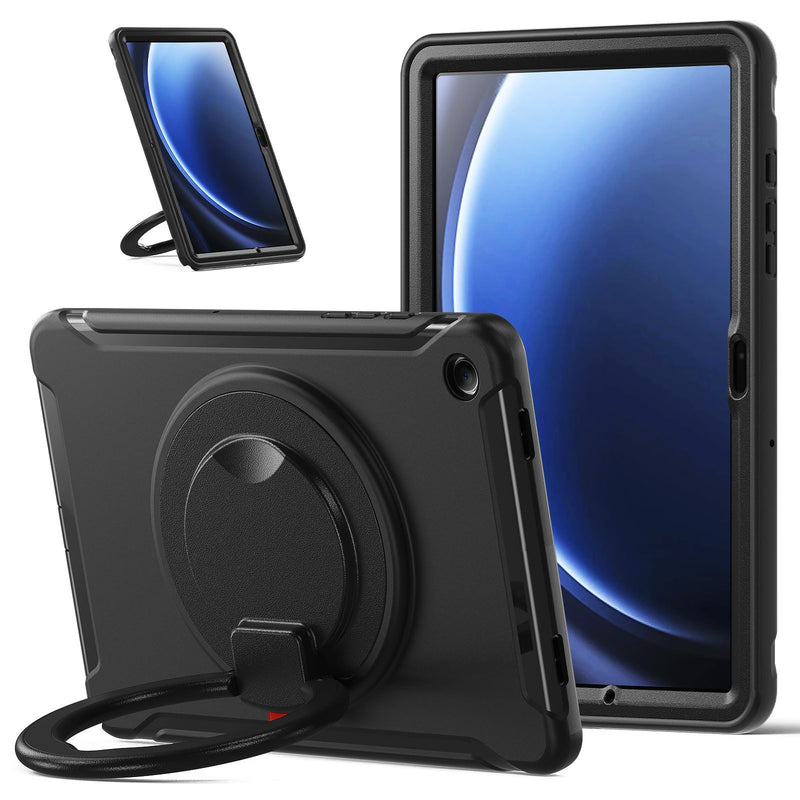 Cargue la imagen en el visor de la galería, Samsung Galaxy Tab A9 2023 8.7" (SM-X110 / X115) Heavy Duty Ring Holder Stand Silicone Kid Case - Polar Tech Australia